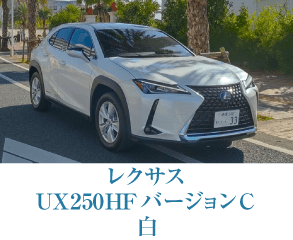 レクサス UX250H FバージョンC 白